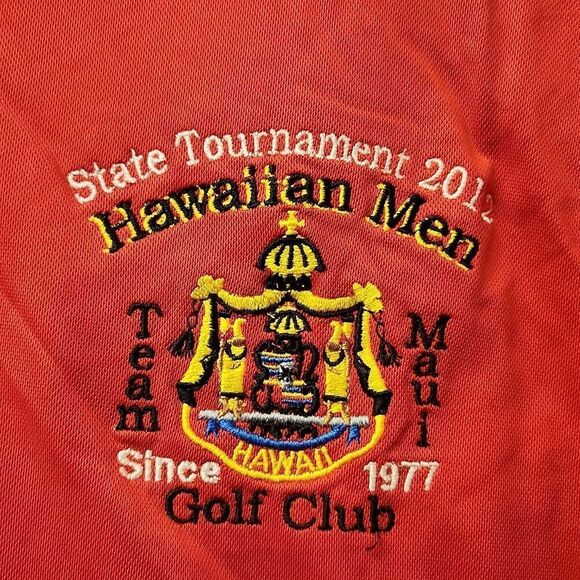 Hawaiian Men Golf Club State Tournament 2012 Polo Shirt XL - Picture 2 of 5